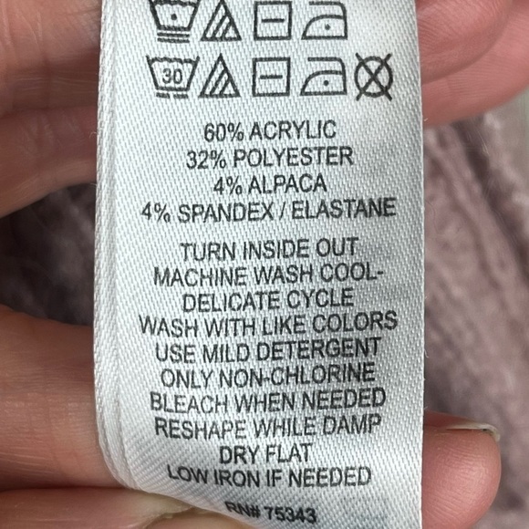 Cozy Long Line Cardigan Duster Medium Dusty Rose Maeve by London Kaye Pockets - Picture 7 of 13